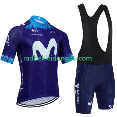 Set Kurzarmtrikot + Trägerhose Movistar 2023
